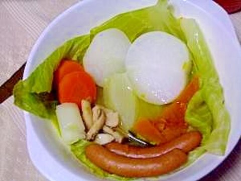 春野菜で　和風温野菜　ポン酢ソース